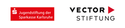 Logos der Jugenstiftung Sparkasse Karlsruhe und der Vector Stiftung