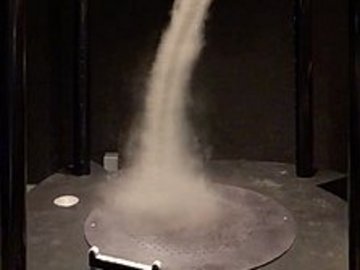 Ein Luftstrom wird erzeugt.