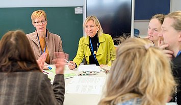 Forschungsverbund LemaS-Transfer: Arbeitstreffen an der Pädagogischen Hochschule Karlsruhe mit Prof. Dr. Gabriele Weigand (M.). Foto: LemaS-Transfer