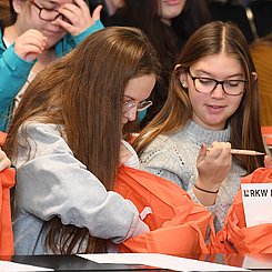 Auch viele Schülerinnen machten mit. Foto: RKW Kompetenzzentrum/BILDKRAFTWERK/Franziska Kraufmann