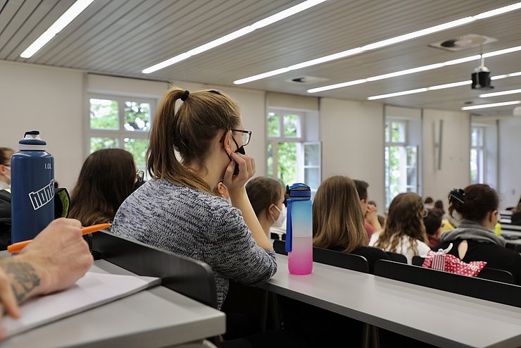 Für das Wintersemester 2022/23 setzt die Pädagogische Hochschule Karlsruhe auf Präsenzlehre. Foto: Sofia Vinnichenko/PHKA