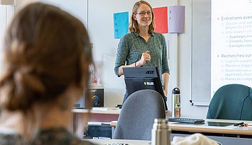 Im Language Learning Center der Pädagogischen Hochschule Karlsruhe. Foto: Tilman Binz / Pädagogische Hochschule Karlsruhe