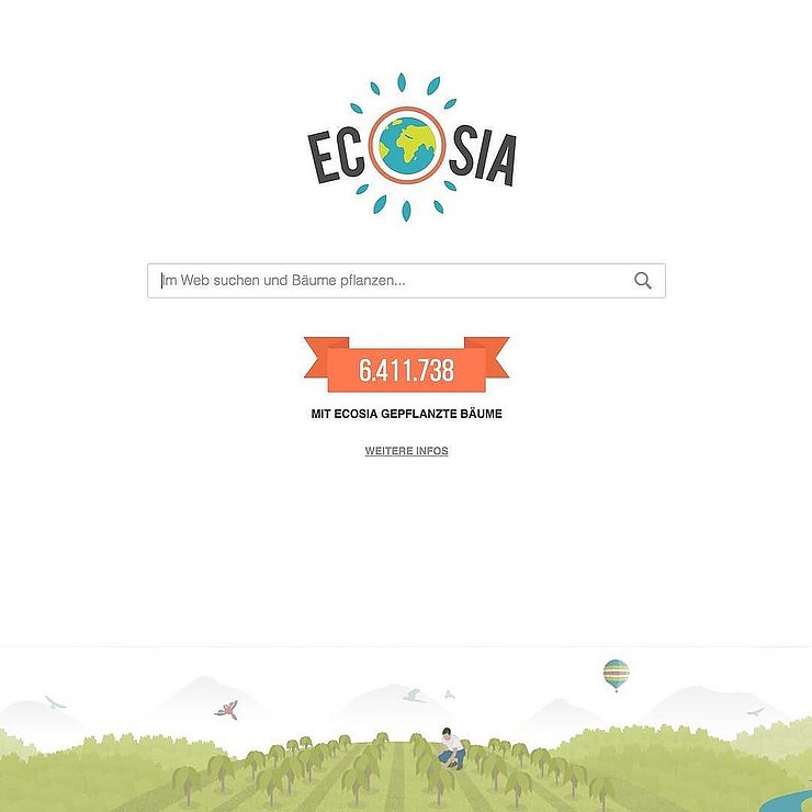 Ecosia - Suche im Web und pflanze Bäume! www.ecosia.org License CC BY-NC 2.0 Ecosia - Suche im Web und pflanze Bäume! www.ecosia.org License CC by-nc 2.0