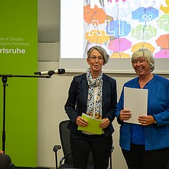Anette Meier (l.) und Silke Traub. Foto: Lea Schmitt