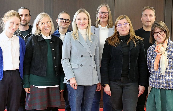 Gruppenbild der Verbundpartner ResoLut beim Treffen am 1. Dezember 2025 in Karlsruhe (Bild: PHKA)