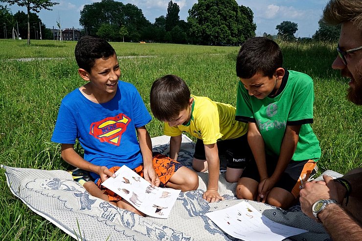 Active Nature Time: Gruppenstunde bei Schloss Gottesaue. Foto: Mark Schröter