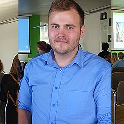 Wei-Cheng Tsai (Jason), Peter Szakál und Ian Samlowski (v.l.). Foto: Pädagogische Hochschule Karlsruhe