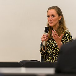 Eröffnung des Akademischen Jahres 2021/2022: Jun. Prof. Dr. Prinz. Foto: Roxane Fijean