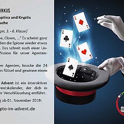 Krypto im Advent 2019: Postkarte für die Gruppe Einsteiger