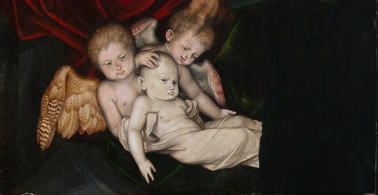 Ausschnitt aus: Hans Baldung Grien, Die Geburt Christi (um 1539). Foto: Fischer/Kohler, Staatliche Kunsthalle Karlsruhe