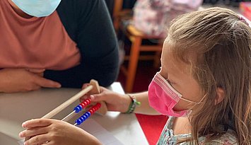 Karlsruher Mathe Sommer 2022: Fit werden in Mathe für das neue Schuljahr. Foto: Corinna Forcher/PHKA