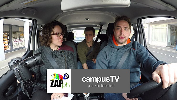 Auf dem Weg zum Dreh mit ZAPph. Bild: ZAPph