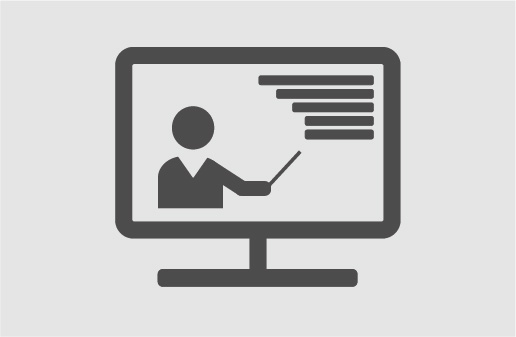 Webinar2 Ein Bildschirm mit einer lehrenden Person