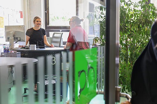 Zentrale Anlaufstelle: Das Studien-Service-Zentrum. Foto: Andrea Fabry/Pädagogische Hochschule Karlsruhe