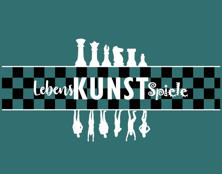 Signet der Ausstellung lebensKUNSTspiele. Copyright: Pädagogische Hochschule Karlsruhe 